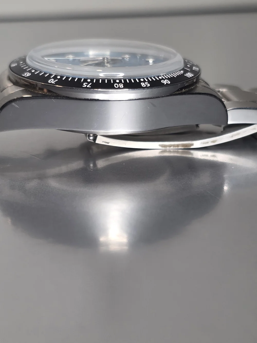Men's Chronograph Stainless Steel Watch - Ice Blue Dial